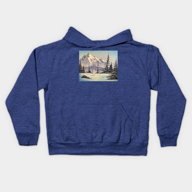 Winter Mountain Kids Hoodie by J&S mason